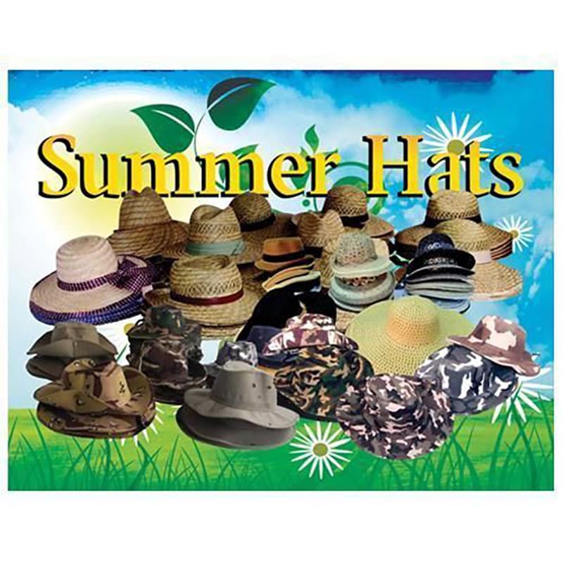 Top Sign For Summer HATs 8.5 X 11 24