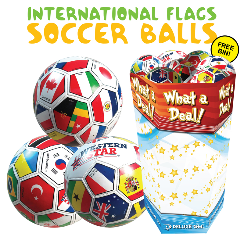30 pc International Flag SOCCER Ball