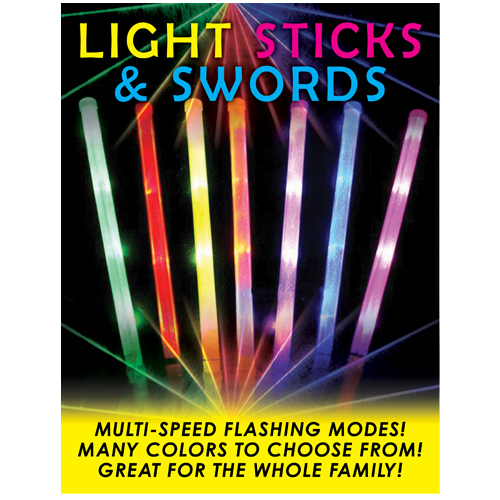 ''2-Light's 8.5x11'''' STICKER light sticks''