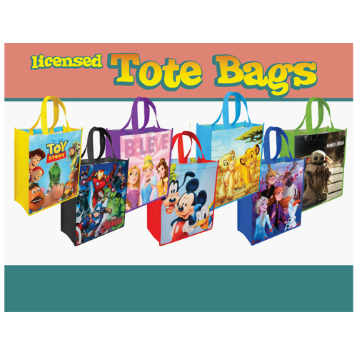 2-LICTOTE-DSP 8x10 card LICENSED tote bags