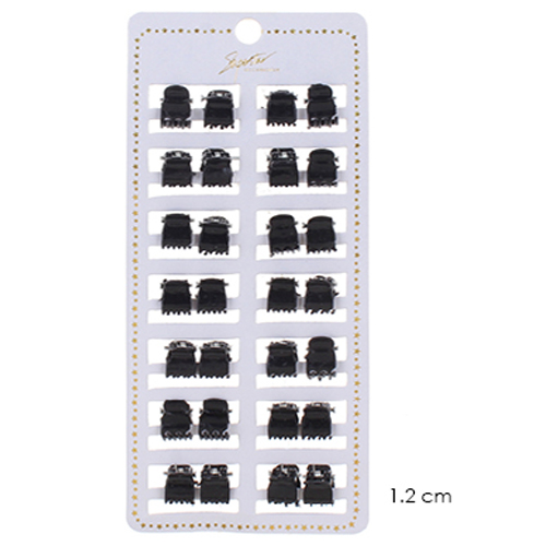 28 pc All Black Jaw shape HAIR CLIPs