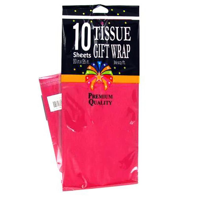 10 SHEET Hot Pink Tissue  Paper