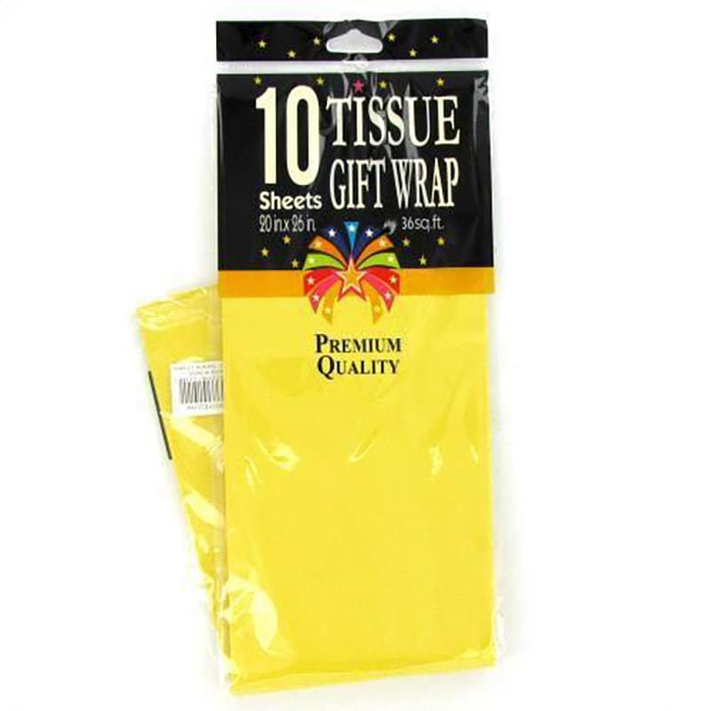 10 SHEET Yellow Tissue Paper