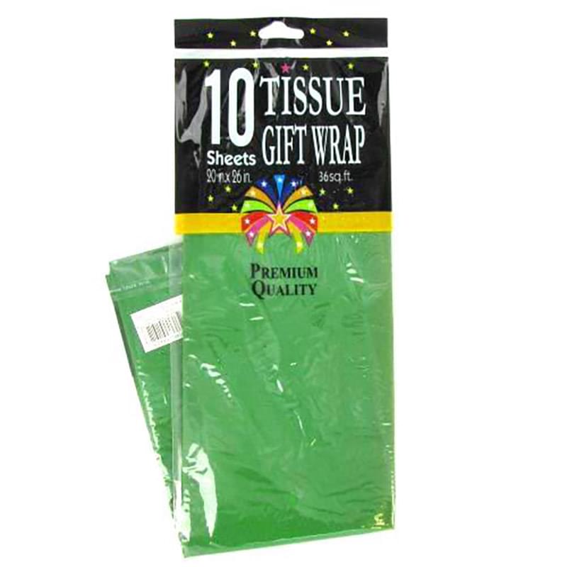 10 SHEET Green Tissue Paper