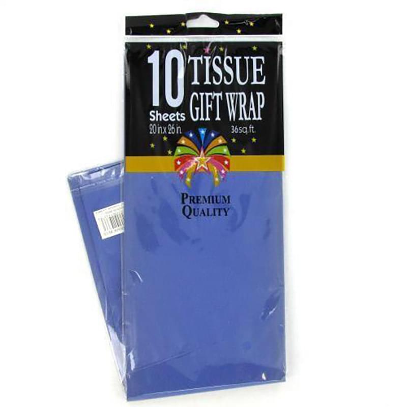10 SHEET Dark Blue Tissue Paper
