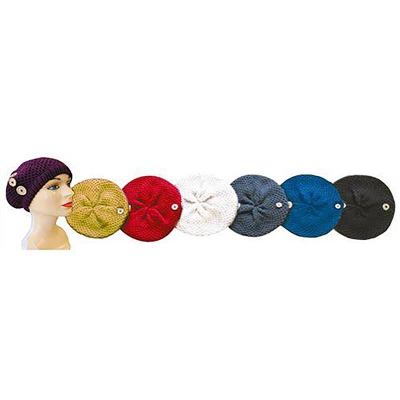 Beret HAT With Buttons