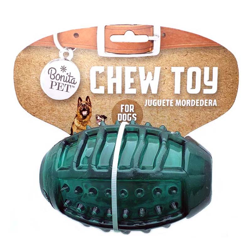 ''4.5'''' Rubber FOOTBALL Chew Toy''