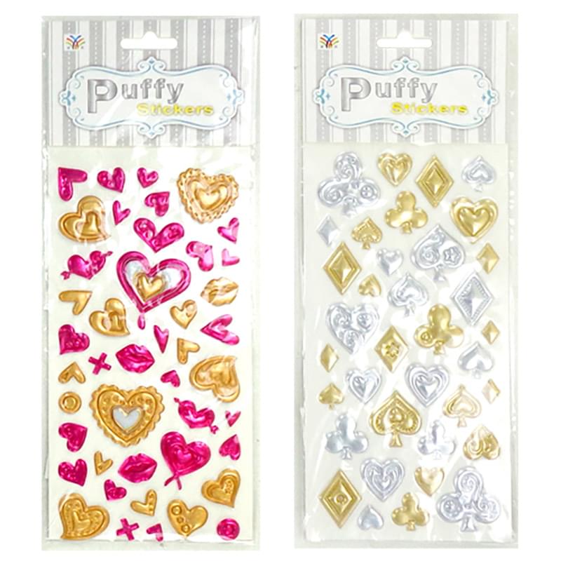 Puffy STICKERS 30 assorted styles