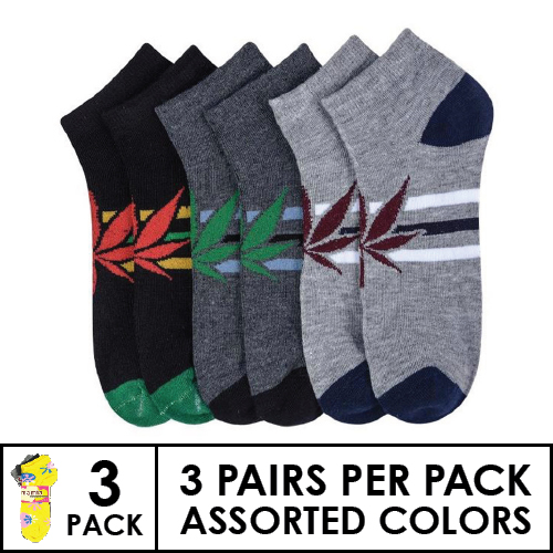 10-13 Leaf socks low cut - 3 pack