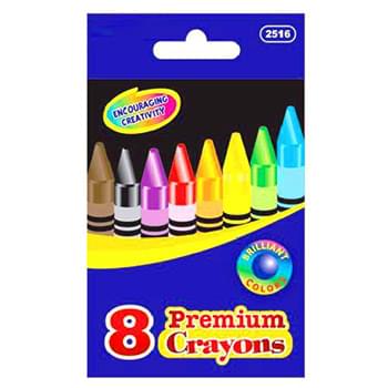 8 Premium Crayons