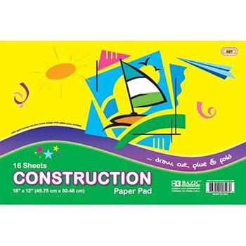 Construction Paper Pads 16 Ct. 18" X 12"