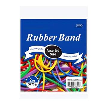 Rubber Bands Assorted Sizes 2 oz.