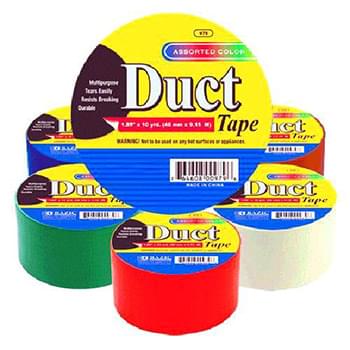 Duct Tape Assorted Colors 1.88" x 10 Yards