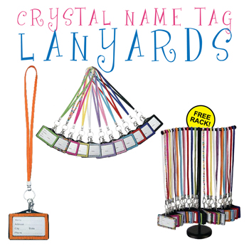 Crystal Name Tag Lanyards