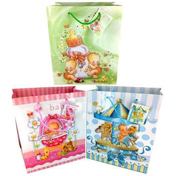 Large Baby Shower Gift Bag Assorted Designs