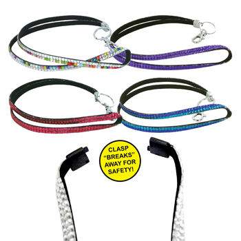 Component of Crystal Lanyard With Safety Snap