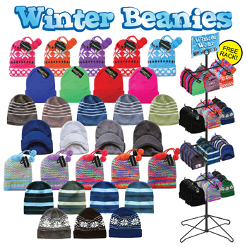Knit Winter Beanie Assortment 200 Pc
