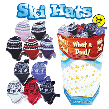 Ski hat's ladies 48pc display
