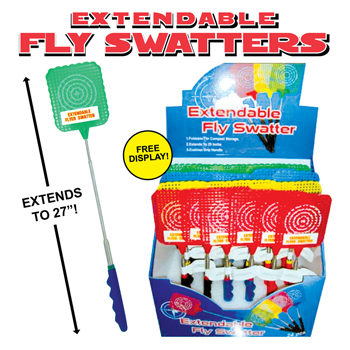 Extendable Fly Swatter 24 Pc Display
