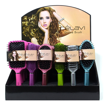 36 Pc 6 Style Mix Hairbrush 36 pc Display