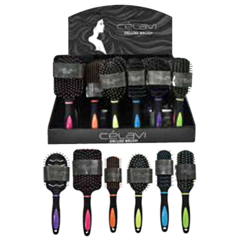 Hair Brushes with Display Box 6 styles
