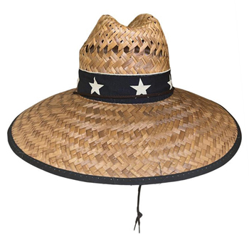 Straw Hats with Star Ribbon