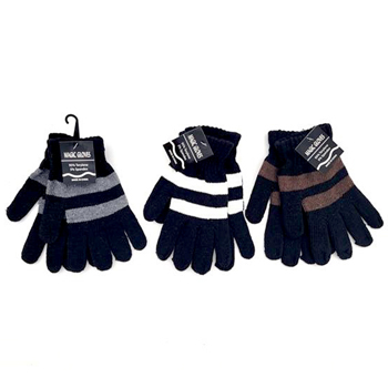 Men's Winter Gloves Stripe Pattern