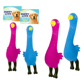 8.8" Chicken Dog Toy - 2 colors