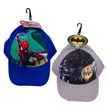 Licensed Batman & Spiderman Baseball Caps