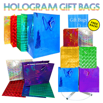 288 Pc Holographic  Gift Bag Display