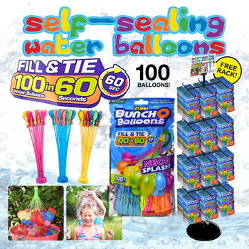 144pc Water Balloons Fill in Seconds Display
