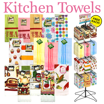 Kitchen Towels 144 Pc Display