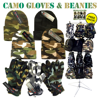 Camouflage Winter  120 Pc Display
