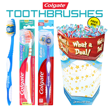 Colgate toothbrush 192 pc display