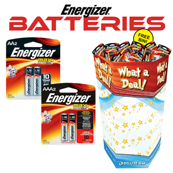 Energizer AA and AAA batteries. 288pc
