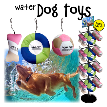 144pc Aqua Dog Water Toy Display