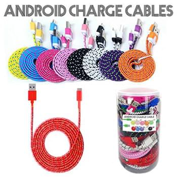 24Pc 10Ft Android Nylon Charging Cable