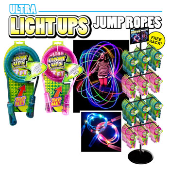 120pc Light up Jump Rope Display