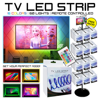 100pc TV LED Remote Strip Lights Display
