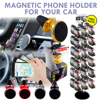 100pc Magnetic 360 car phone mount