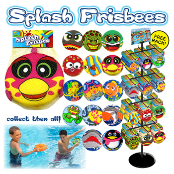 96pc 8" Splash Frisbee Display