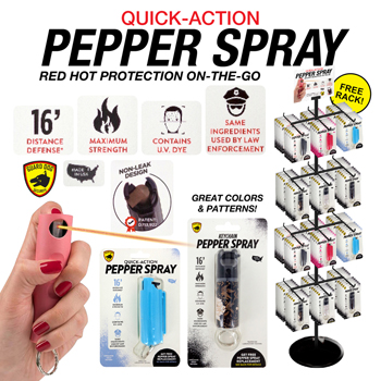 72pc Pepper Spray Display