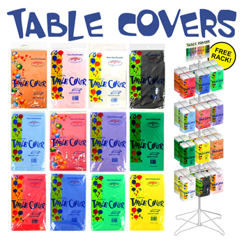 Table Covers Round & Rectangle 288 Pc Display