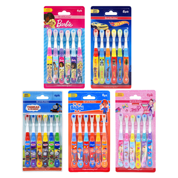 6pc Licensed Toothbrushes