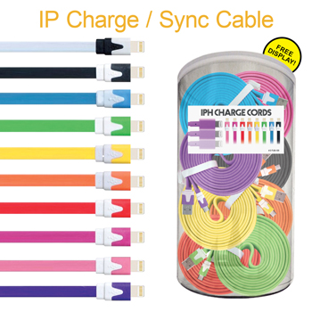 36pc iPhone 6, 7, 8 & X Charging Sync Cable Tub
