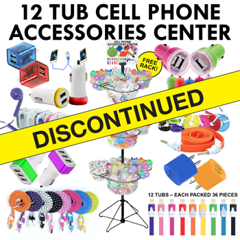 432pc cell phone accessories display program 12 items