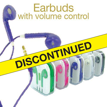 Earbuds assorted colors