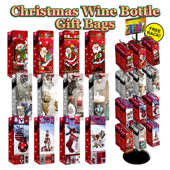 288pc Christmas Bottle Bag Display
