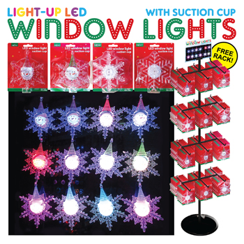 240pc LED Christmas Window Lights Display