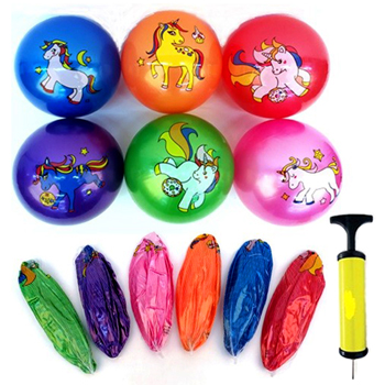 9" Unicorn Play Ball - 6 assorted colors